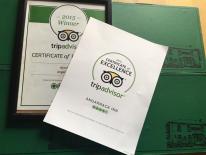 Delighted to have been awarded a Certificate of Excellence for the second year running | Angarrack Inn